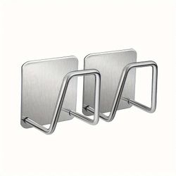Stainless Steel Sink Organizers Sponge Holder With Adhesive Back