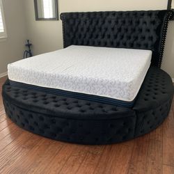 New In Box King Bed Frame With Mattress (Read Description Below)