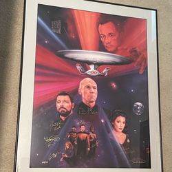 Collectable Signed Startrek Poster