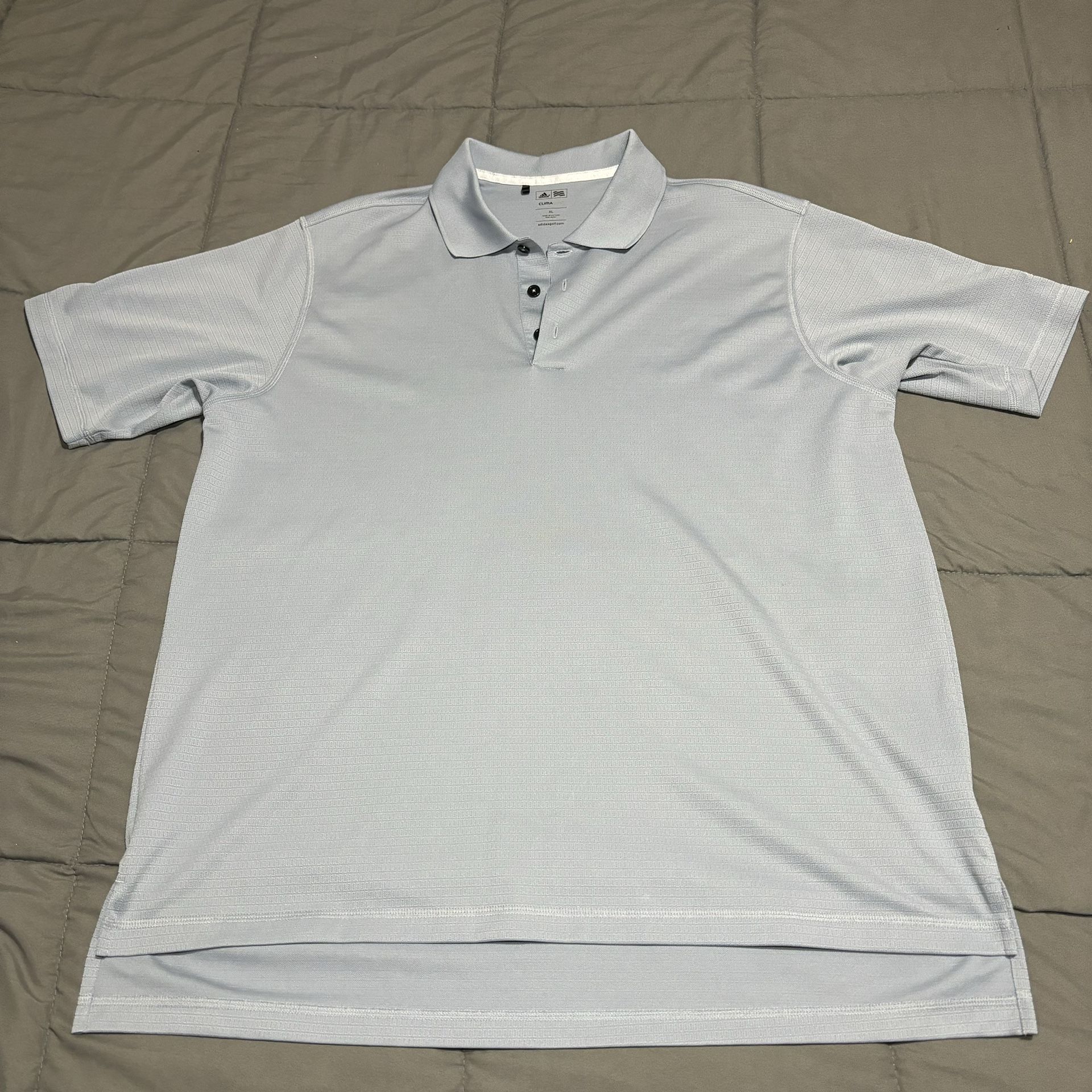 Adidas Climalite polo golf shirt Adult XL Blue Short Sleeve NWOT