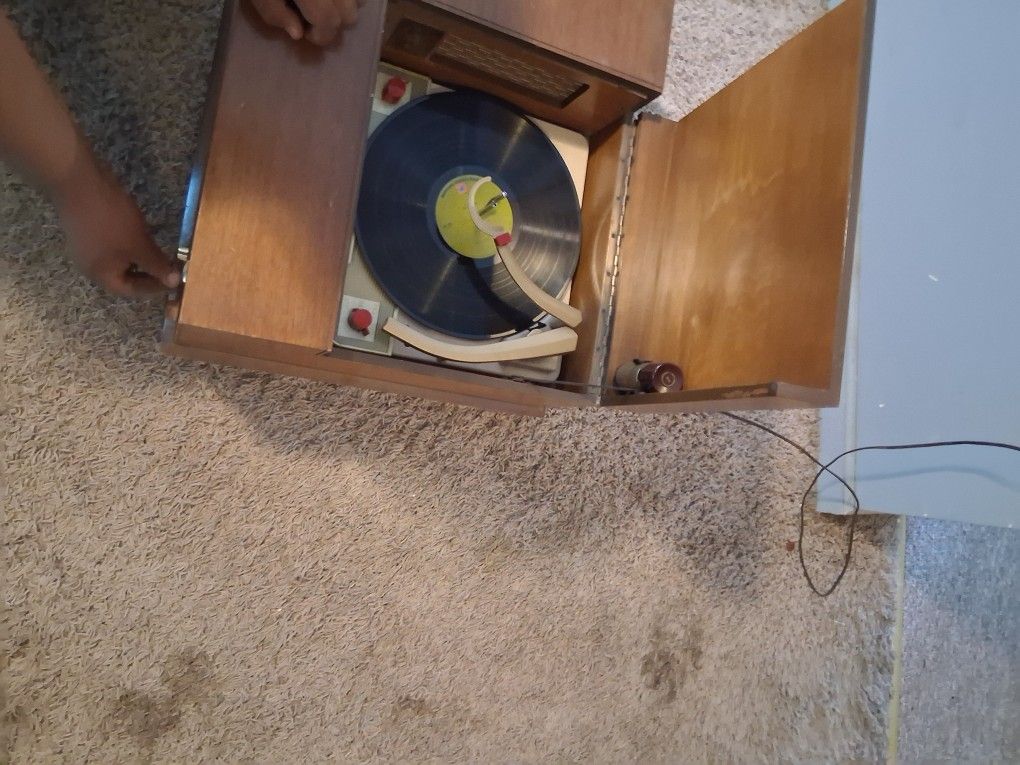 old record player