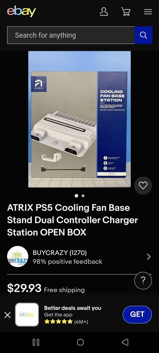 Atrix Ps5 Cooling Fan And Dual Charging Station