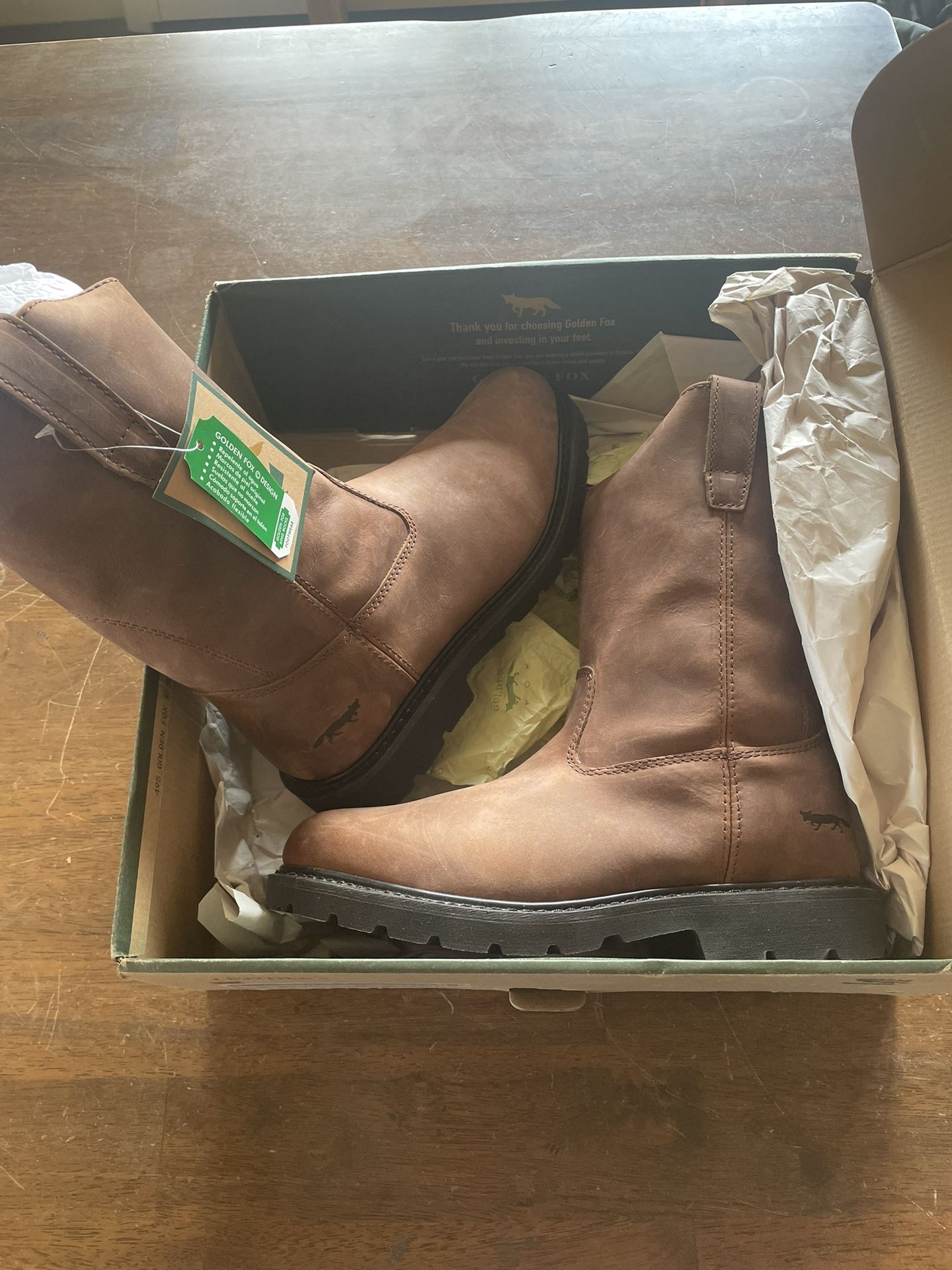 NIB Golden Fox Work Boots