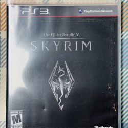 PS3 Game. The Elder Scrolls V: Skyrim (PlayStation 3, 2011) With Map/Case Tested