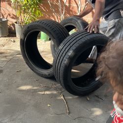 A Pair Of 4 Wheels Hankook