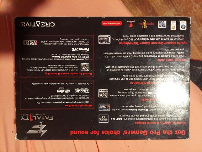 Creative Sound Blaster X-Fi Titanium Fatality Pro Series PCIe Audio Card SB0886.