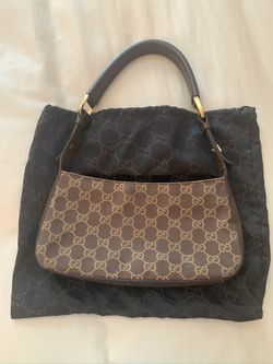 Authentic brown Gucci bag with dust cover 13 .5 “ By 9.5”