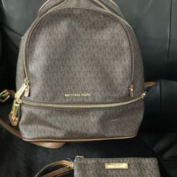 Michael Kors Backpack + Wallet