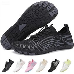 Hiking Barefoot Shoes Womens Men, Wide Toe Non-Slip Water Shoes for Men/Women, Athletic Footwear Trail Running Sneakers Unisex ( please follow my page