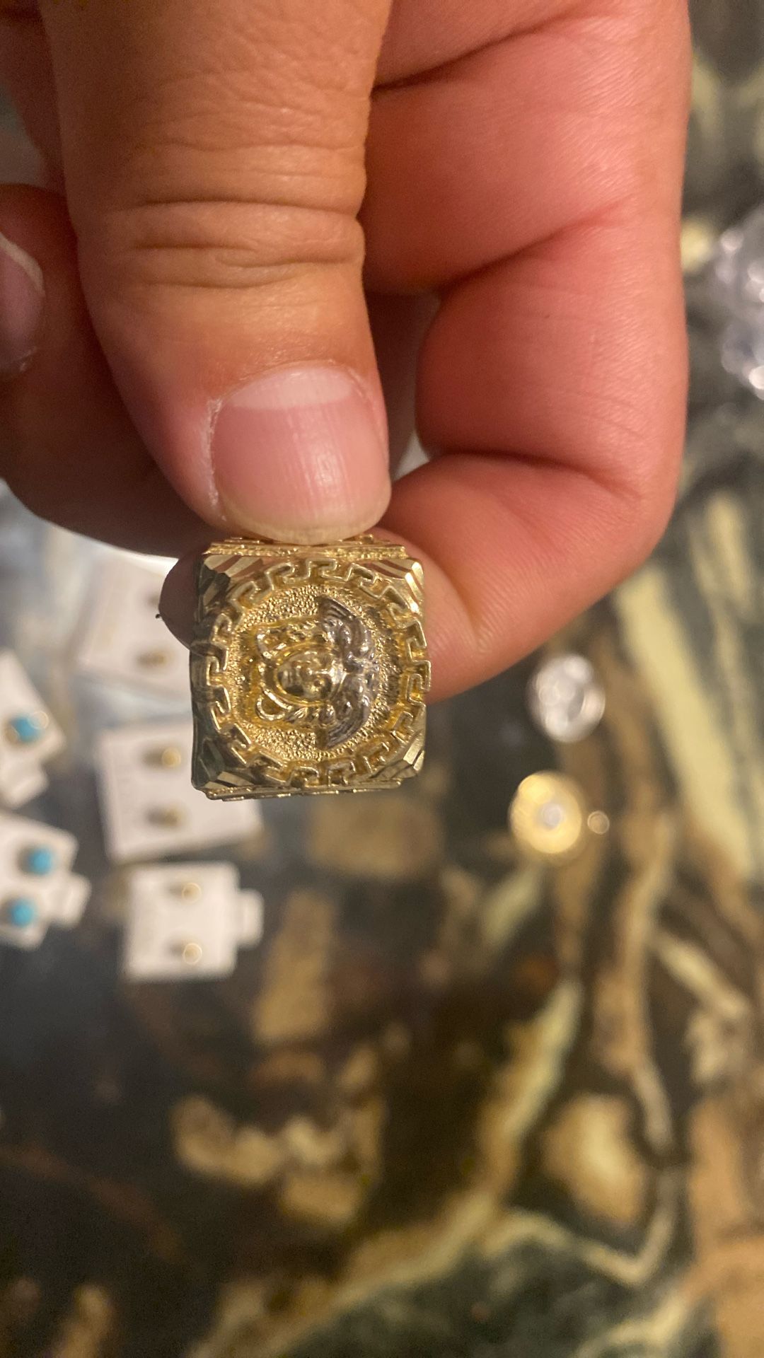Versace/ Pendant And Ring