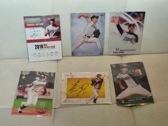 For **OfferUp**, I’d make it straightforward and clearly disclose what they are:

**Shohei Ohtani 6 Card Custom Novelty Lot Japan Fighters Facsimile A