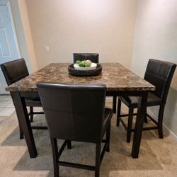 Counter Height Dining Table +  1 Chair