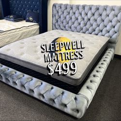 New Queen Bed Frame With Mattress