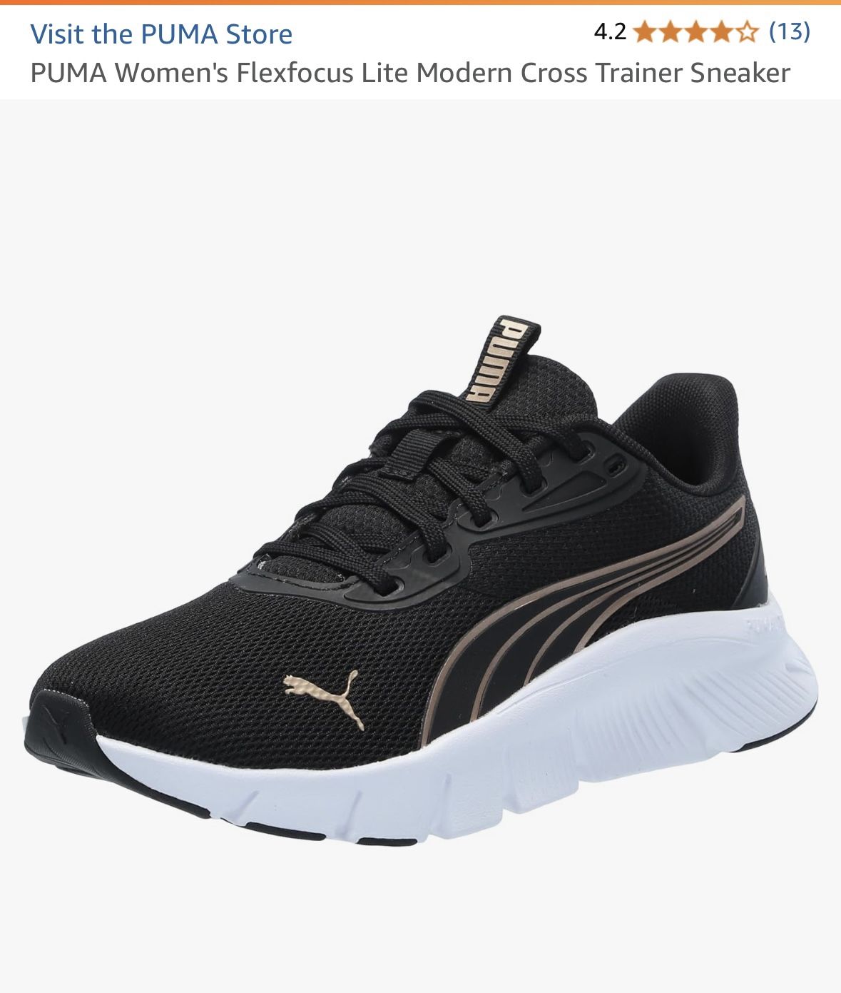 New Women’s Puma Black Focus Lite Sneakers Sz 10