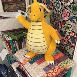 Dragonite Plush Pokemon Jumbo 24" Jazwares Giant 24 Inch (Stained)