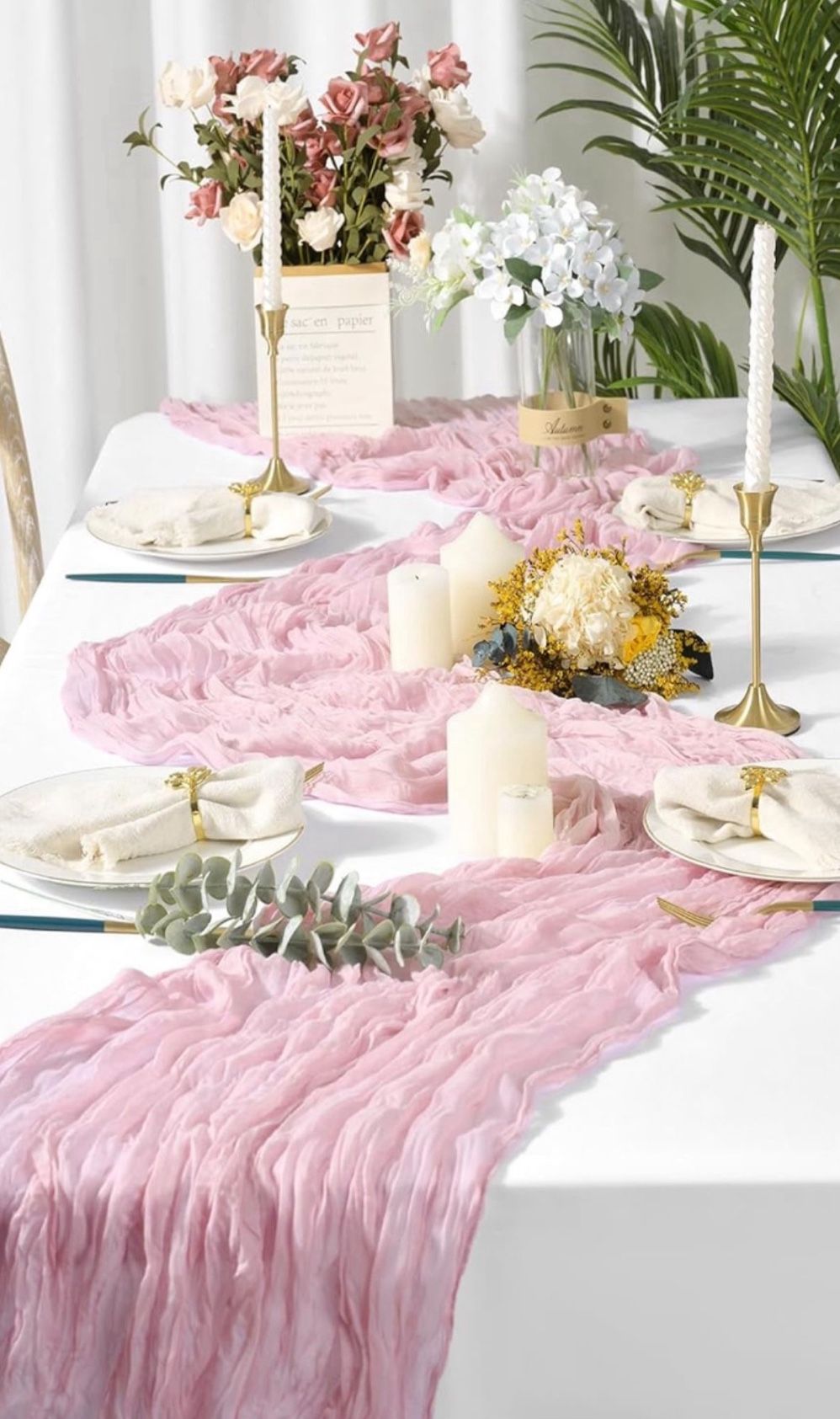 Cheese Cloths Table Runner 