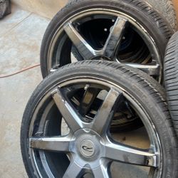 5lug Universal Rims 20” New Tires