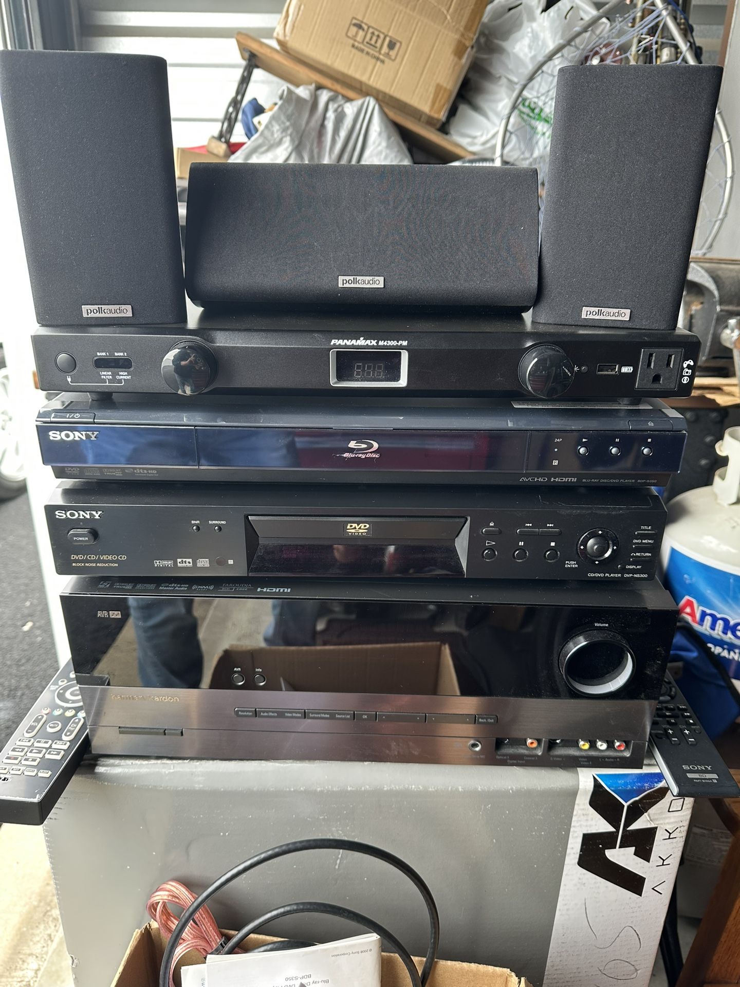 Harman /kardon Receiver With Polk Audio Surround