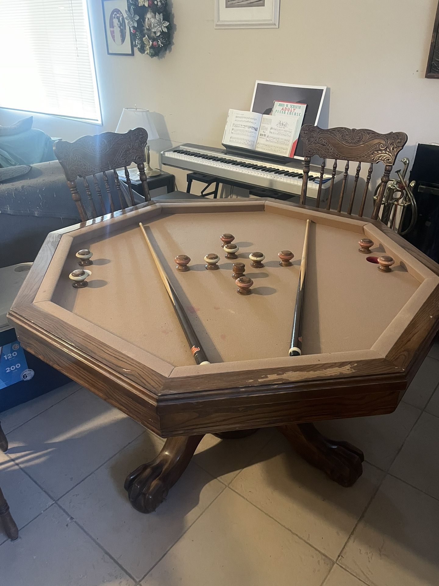 Game Card Table Bumper Pool