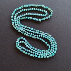 Multi-Strand Turquoise Beaded Necklace – Boho Layered Statement | Southwestern Style