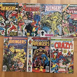 Bronze Age Avengers 111 181 257 GS2 A6 A9 Crazy 1 Marvel Comic Book Lot