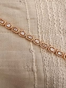 Gold Crystal Tennis Bracelet