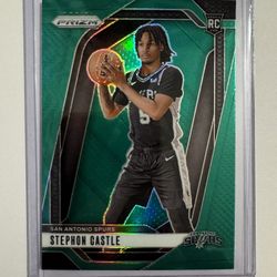 24-2025 Panini Prizm STEPHON CASTLE Green Prizm RC