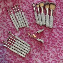 Rhinestone Makeup Brushes 