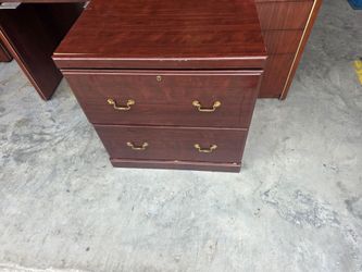 2 drawer wood file cabinet