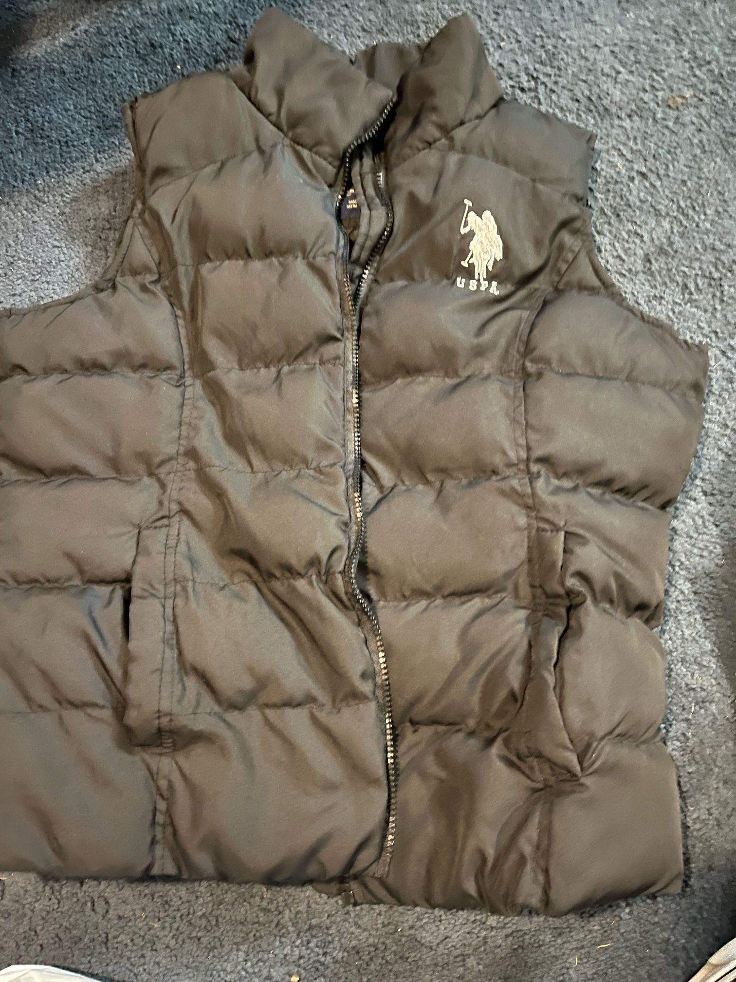 Wonen’s Black Puffy Vest by U S Polo Assn , Sz L