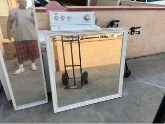 Nice mirror with white frame