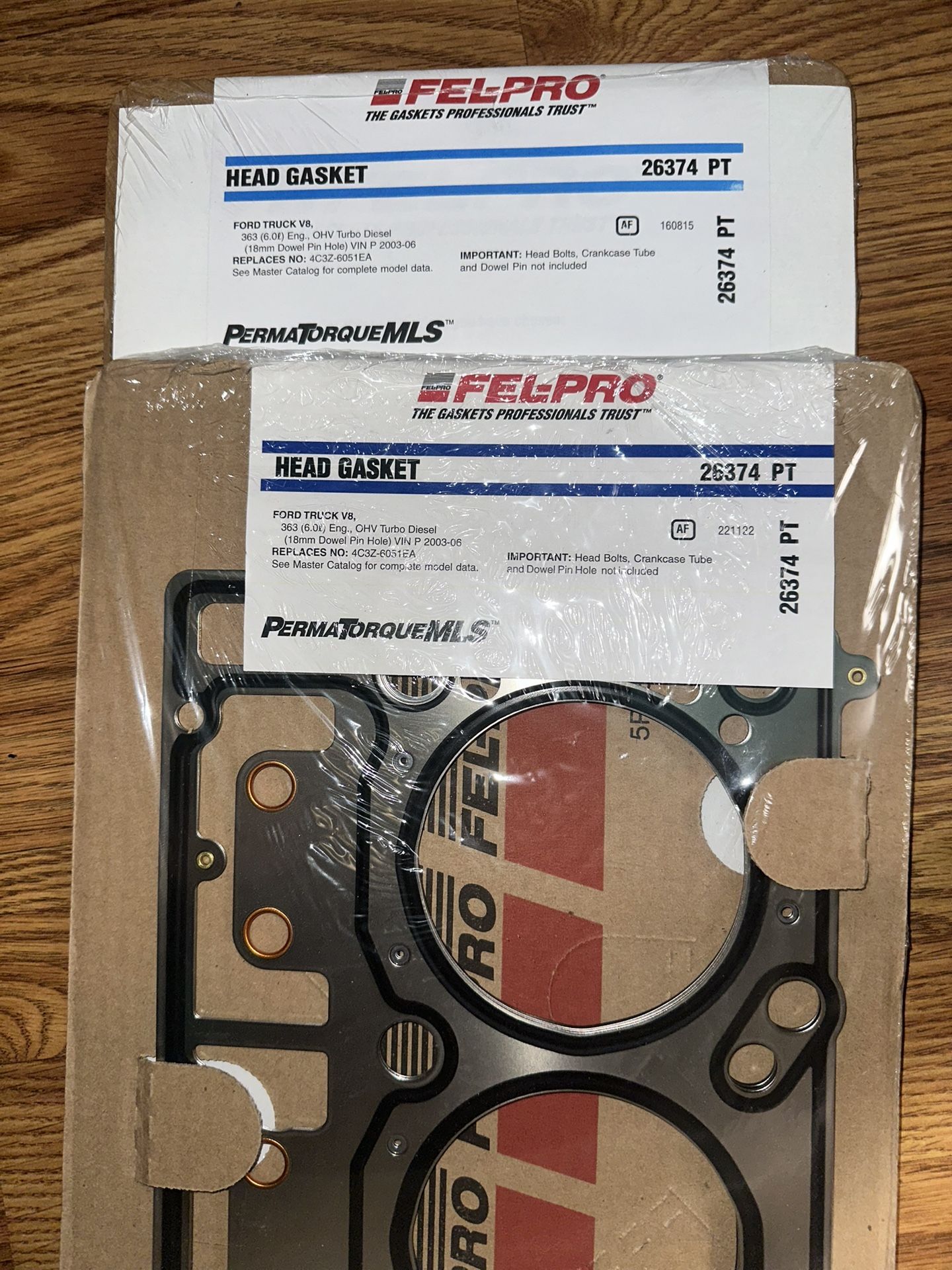 Ford Head gasket 6.0 Diesel 26374pt Felpro