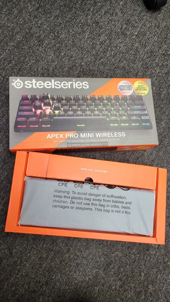 RUSH! Steelseries Apex PRO Mini WIRELESS 60% Keyboard 100% BRAND NEW