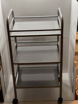 IKEA DRAGGAN TROLLEY, SILVER-COLOUR, 41x32x75 cm 702.455.94. for