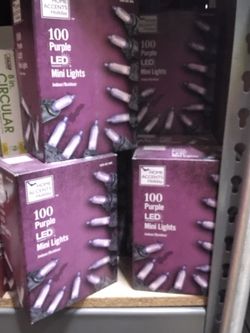 Home Accents Holiday 100 Purple LED Mini Lights. EACH
