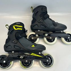 Rollerblade Macroblade 110 3WD Inline Skates Black Lime Mens US 8