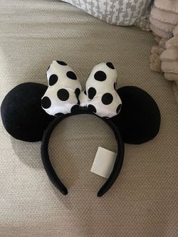 disney black and white polka dots ears