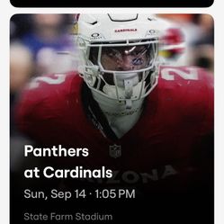 Arizona Cardinals vs Carolina Panthers (9/14/25)-Price Per Seat