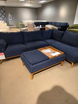 2 pc Sectional Sofa / Couch w/ Ottoman