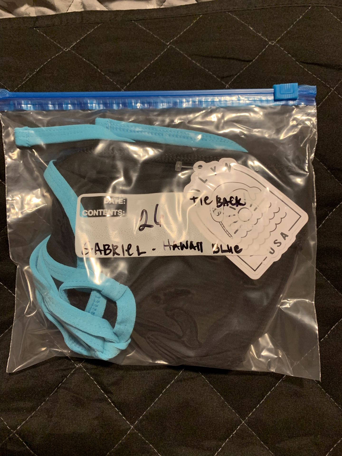Jolyn “Gabriel” - Hawaii Blue Size 26 Tie back