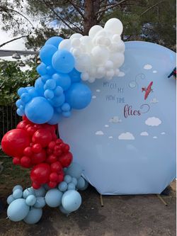 BALLOONS AIRPLANE THEME