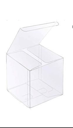 30 PCS Clear Favor Boxes,3x3x3 inch Plastic Clear Gift Boxes.  (G)