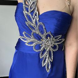 Royal Blue Gown Size 8
