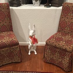 Sage Green Sofa and 2 Upholstered Captain Chairs