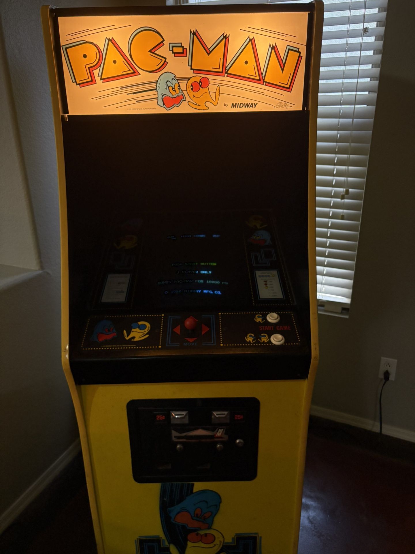 Pac-Man 1980’s Arcade .25c Model