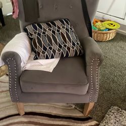 Two Grey Chairs 