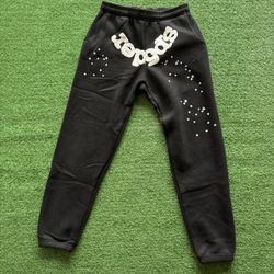 AUTHENTIC black and white sp5der sweats