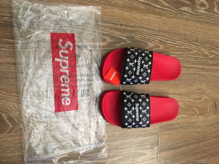 Supreme Louis Vuitton collaboration slides for Sale in Torrance, CA -  OfferUp