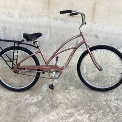 ELECTRA SINGLE SPEED CRUISER BIKE W / REAR RACK