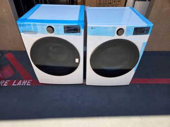 LG THINQ FRONT LOAD WASHER AND GAS DRYER
